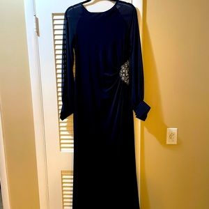 Eliza J Navy blue evening gown